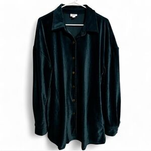 LuLaRoe Oversized Velvety Corduroy Button Up
